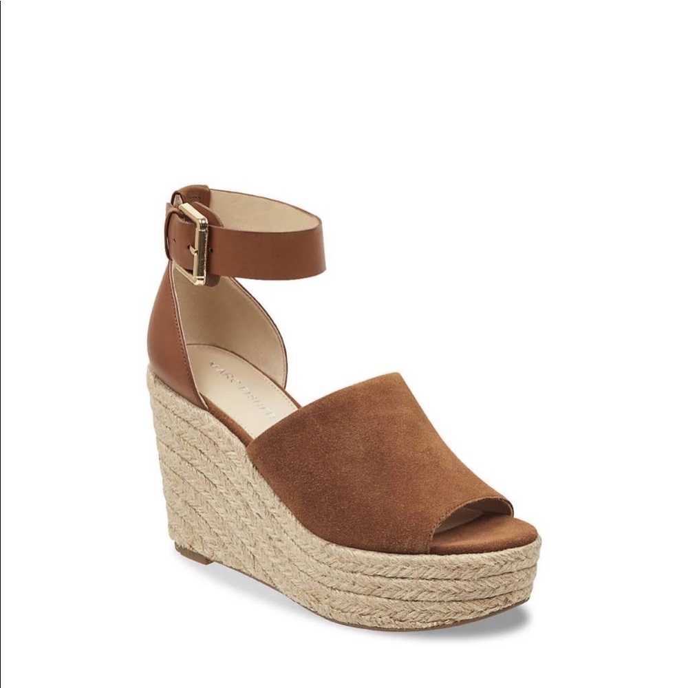 Marc Fisher Brown Platform Espadrille